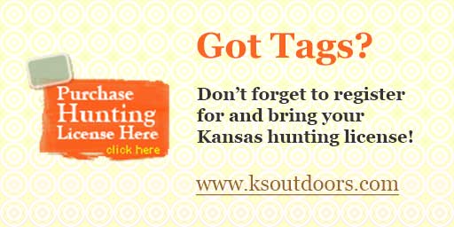 Purchase Kansas hunting license.